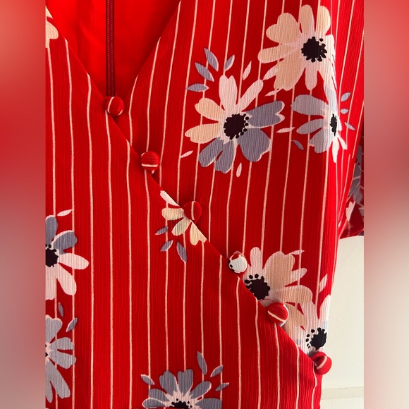 Madewell Button-Wrap Dress in Daisy Society size 4 - Picture 6 of 9